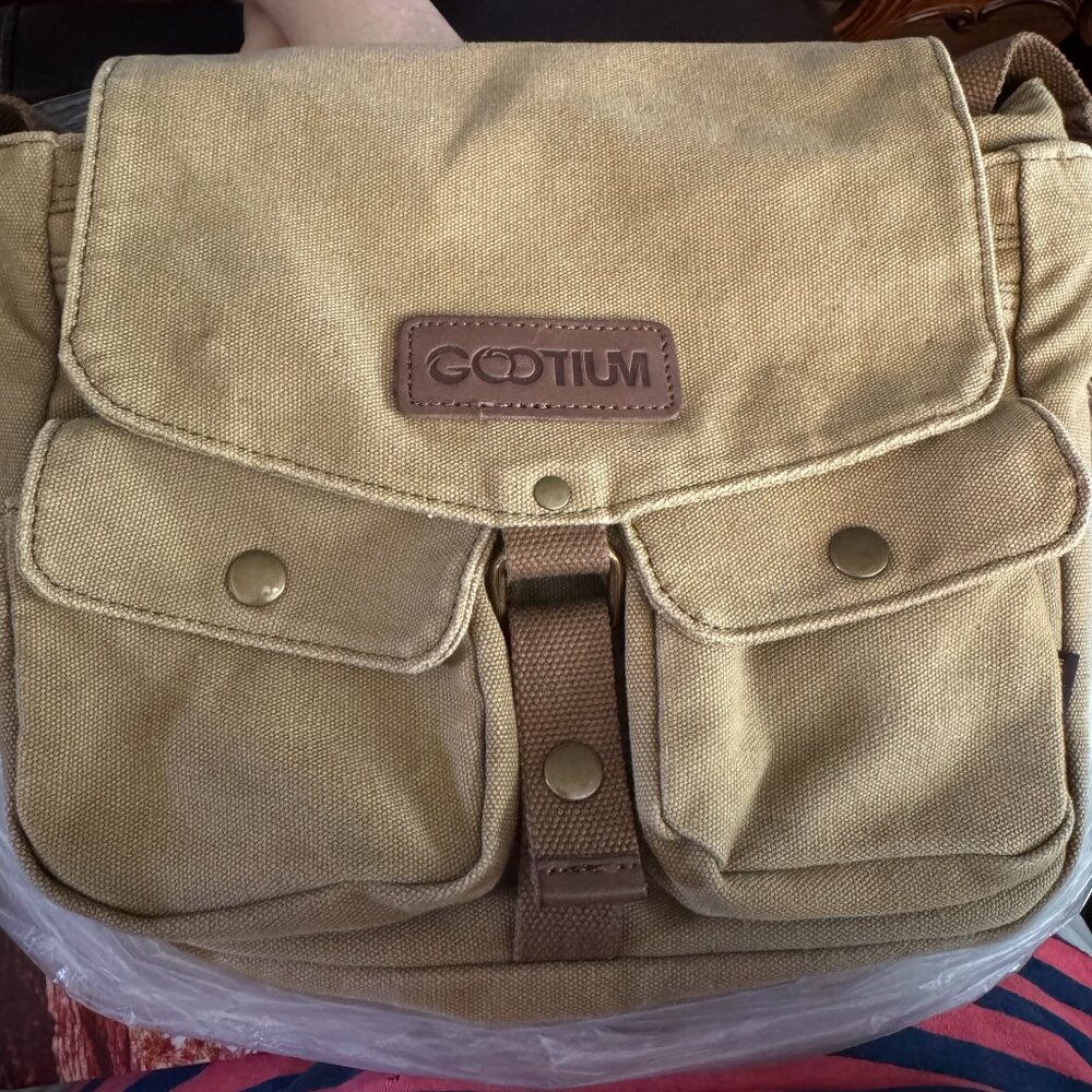 Gootium Canvas Messenger Bag Vintage Crossbody